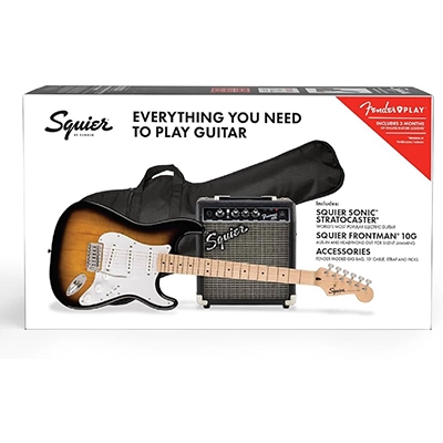 پکیج گیتار الکتریک Squier Sonic Stratocaster Pack – Sunburst